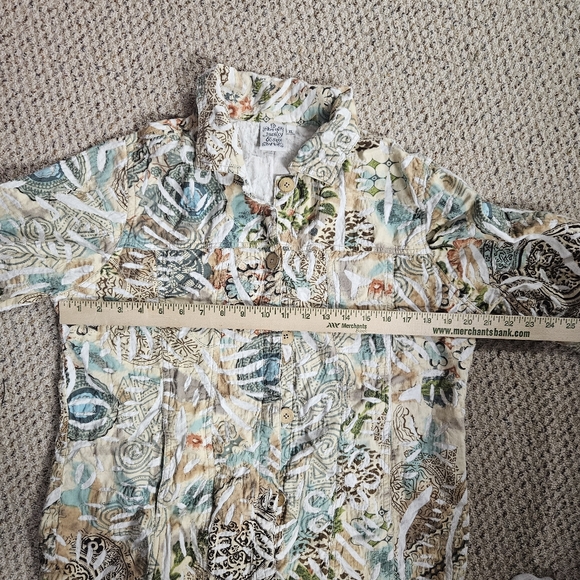 Parsley & Sage Women's XL Floral Artsy Abstract Jacket Blazer - Picture 7 of 8